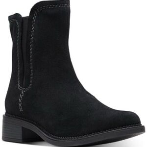 Clarks Black Ankle Booties